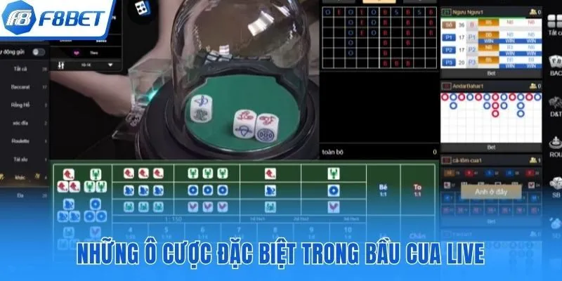 Những ô cược đặc biệt trong bầu cua live tại F8bet
