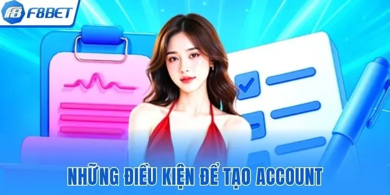 Những điều kiện để tạo account tại F8bet