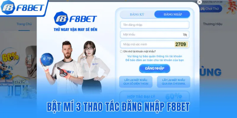 Bật mí 3 thao tác đăng nhập F8bet