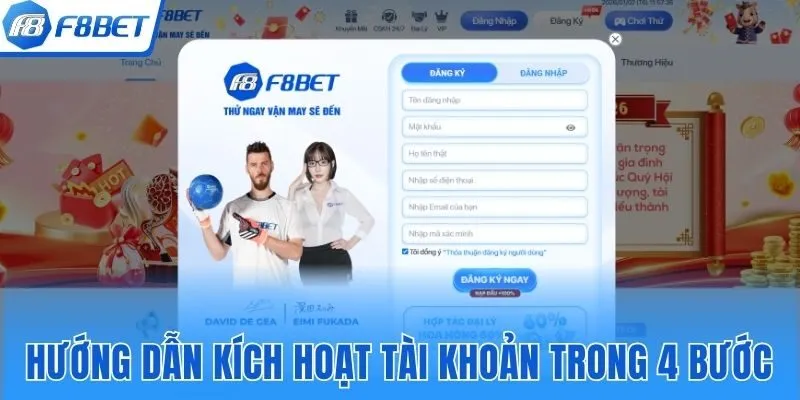 Hướng dẫn kích hoạt tài khoản trong 4 bước