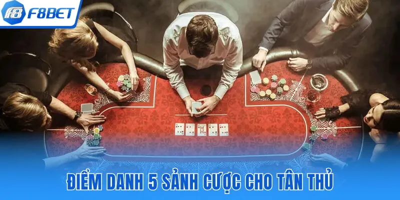 Điểm danh 5 sảnh cược lý tưởng cho tân thủ