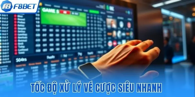 Tốc độ xử lý vé cược siêu nhanh tại Sports F8bet